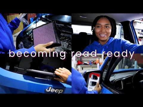 finishing touches before inspection; air filters, windshield wipers, blind spot mirrors