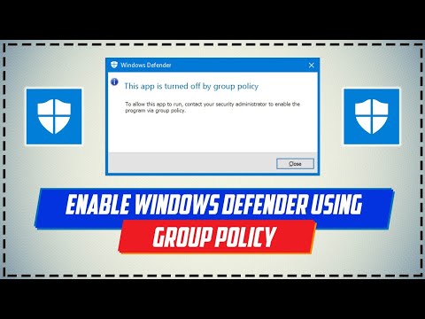 How to fix "this app is turned off by group policy" | Enable windows defender using group policy | 🔥
