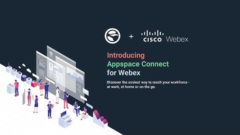 Appspace For Webex Teams