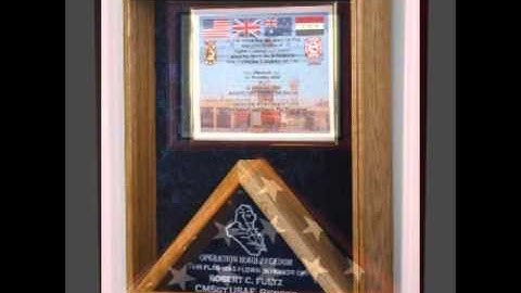 Retirement flag, Military Ceremonial Flag Display cases, Military Medals Case