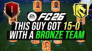 THIS GUY WENT UNBEATEN WITH A BRONZE TEAM 15-0 IN FUT CHAMPIONS (WITH BASIC GAMPLAY) INSANE! - FC 26