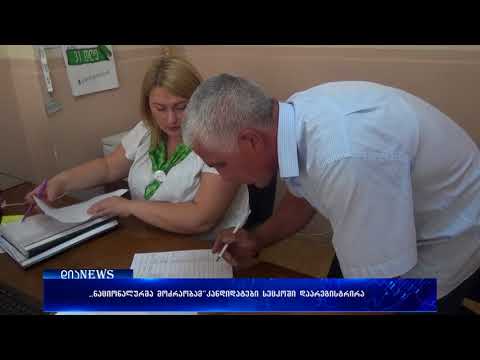გორში, ,,ენმ“-ს წარმომადგენლებმა პარტიული სია ცესკოში დაარეგისტრირეს 20.09.2017