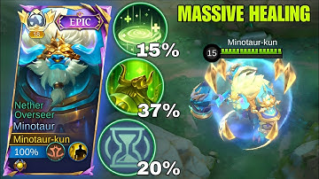 UNKILLABLE MINOTAUR WITH MASSIVE HEALING IS REALLY INSANE | MLBB