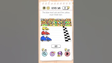 Braintest | Level 385 | The blue must win and the yellow must #braintest #trickypuzzles #level385