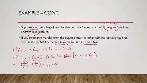 Probability: Dependent Events