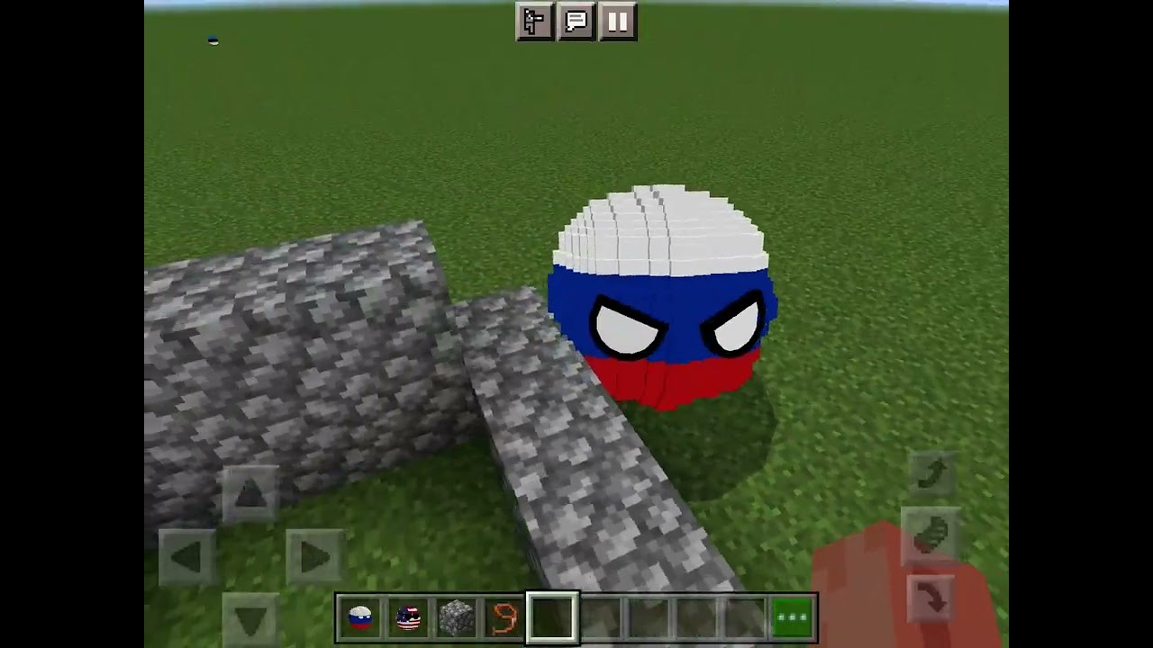 1 Russia vs 10 USAS! (Countryballs Minecraft)