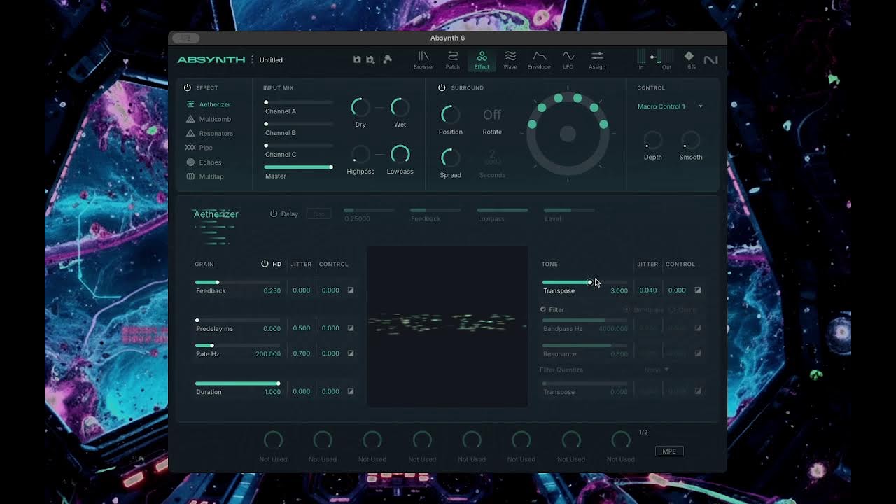 Absynth 6 Ocean Swift Preset Design LIVE  