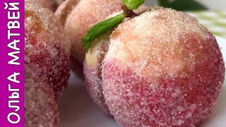 Пирожное "Персики" Вкус Далекого Детства:) | Peach Cookies Recipe, English Subtitles