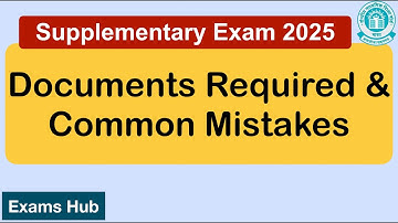 Documents Required for CBSE Compartment Exam 2025 Application Form | Record Not Found Error