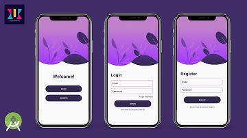 Android UI Design Tutorial | Login & Register Screen UI Design | UiUX Tutorial