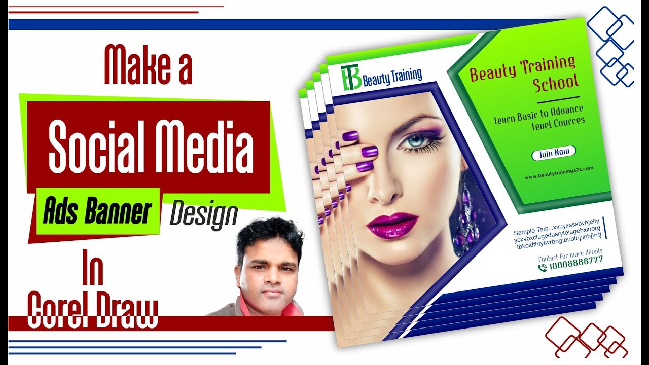 Create a Social Media Ads Banner Design in CorelDraw | CorelDraw Main ...