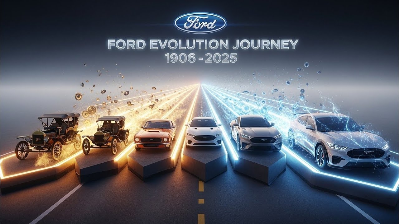 FORD Evolution Journey (1906–2025) | From Model K to Mustang GTD – 120 ...