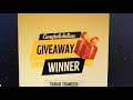 Giveaway announcement 📣