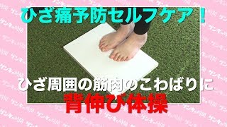 【CBC】ひざ寿命を延ばす方法 ひざ周りのこわばりにオススメ「背伸び体操」(3/8放送「健康カプセル!ゲンキの時間」より) 【CBC】ひざ寿命を延ばす方法 ひざ周りのこわばりにオススメ「背伸び体操」(3/8放送「健康カプセル!ゲンキの時間」より)