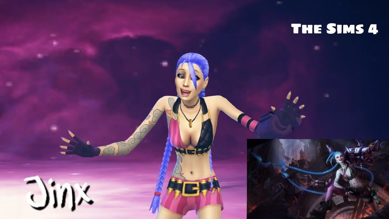 The Sims 4 | CAS | Jinx from League of Legends by #Sims4Life + DOWNLOAD CC  - YouTube