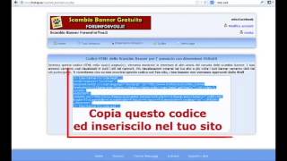 Guida Allo Scambio Banner Gratuito Di Forumforyou.it