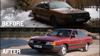 Getting Audi 100 (5 Cylinder) Back on Road After 4 Years of Sitting