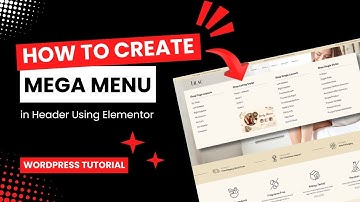 How to Create a Mega Menu in your header Using Elementor | WordPress Tutorial