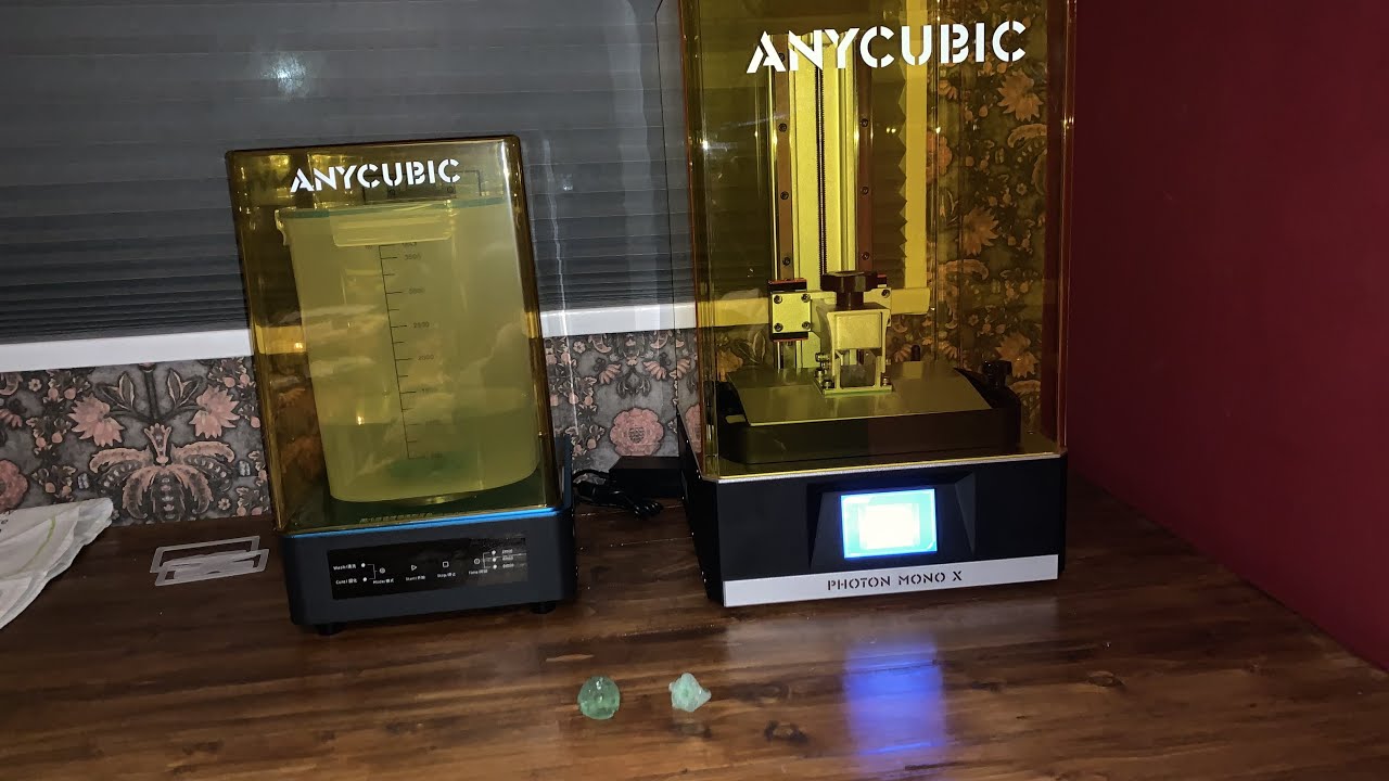 Anycubic Mono X and Wash and Cure Station First Print after Unboxing