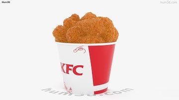 KFC Bucket 3D model by 3DModels.org