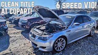 Details I found a Legendary Manual E60 M5 at Copart.. News