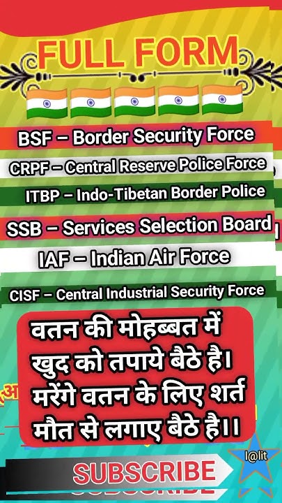 bsf-full-form-crpf-full-form-shorts-viral-status-bsf-crpf