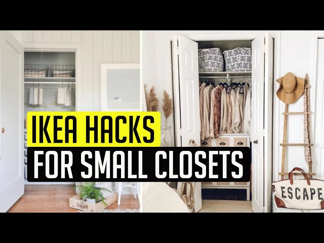 Easy! Small Closet Organization Ikea Hacks - Harbour Breeze Home