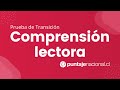 Prueba de Transición COMPRENSIÓN LECTORA | Organización de un texto no literario | Clase N°20