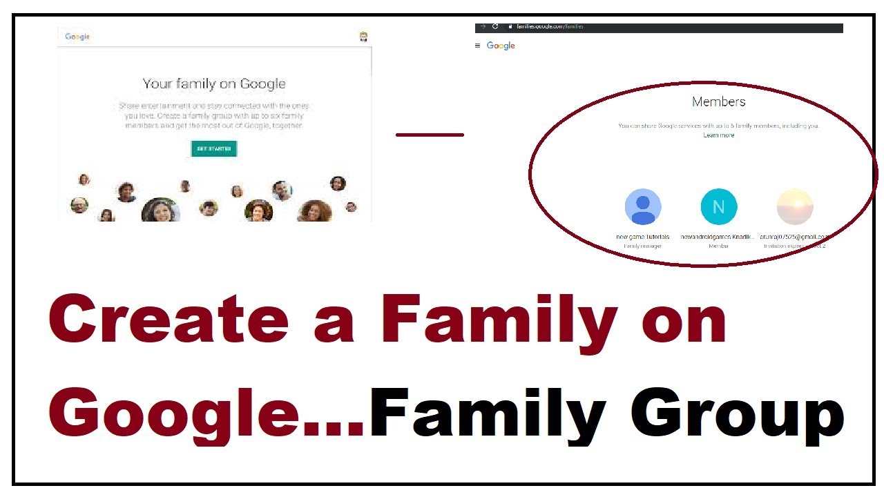 how to create a family group on google google families