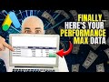 See all of your performance max data 