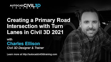 Creating a Primary Road Intersection with Turn Lanes in Civil 3D 2018, 2019, 2020, 2021