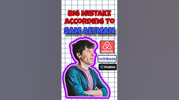 SAM ALTMAN | The Mistake Every Founder Makes📉 #samaltman #ycombinator #airbnb #dropbox