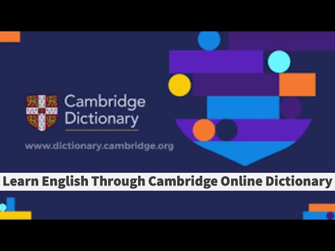 LESSON 6 LEARNING ENGLISH THROUGH CAMBRIDGE ONLINE DICTIONARY