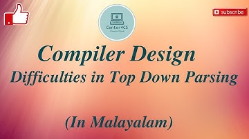Part-6 : Difficulties in Top Down Parsing (Example) | Compiler Design
