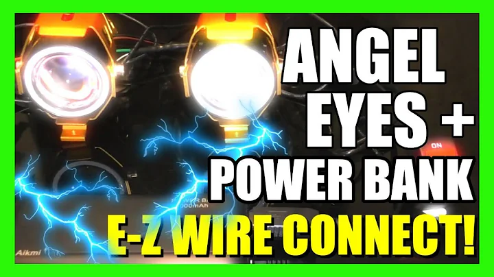 How to Wire ANGEL EYES Headlights to a POWER BANK!!! Insane e-Scooter Mod - DayDayNews