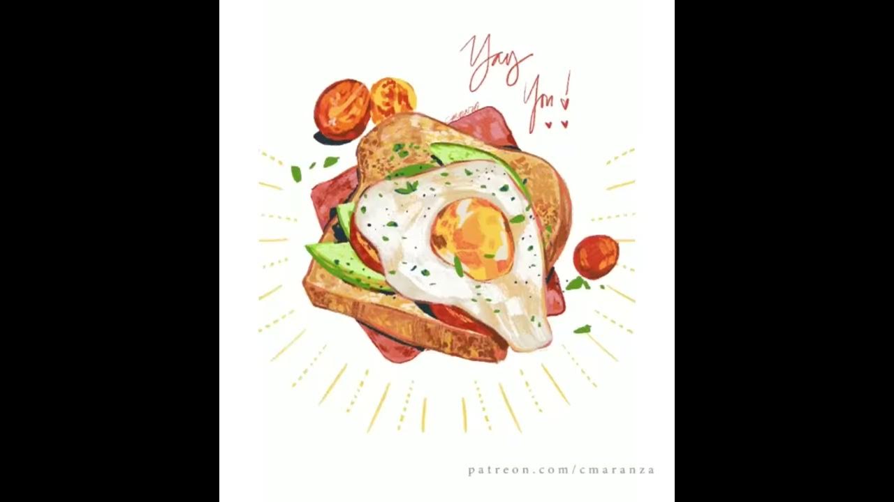 Food иллюстрация Procreate