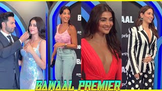 Bawaal Premier Varun Dhawan, Janvi Kapoor, Pooja Hegde And Nora Fatehi