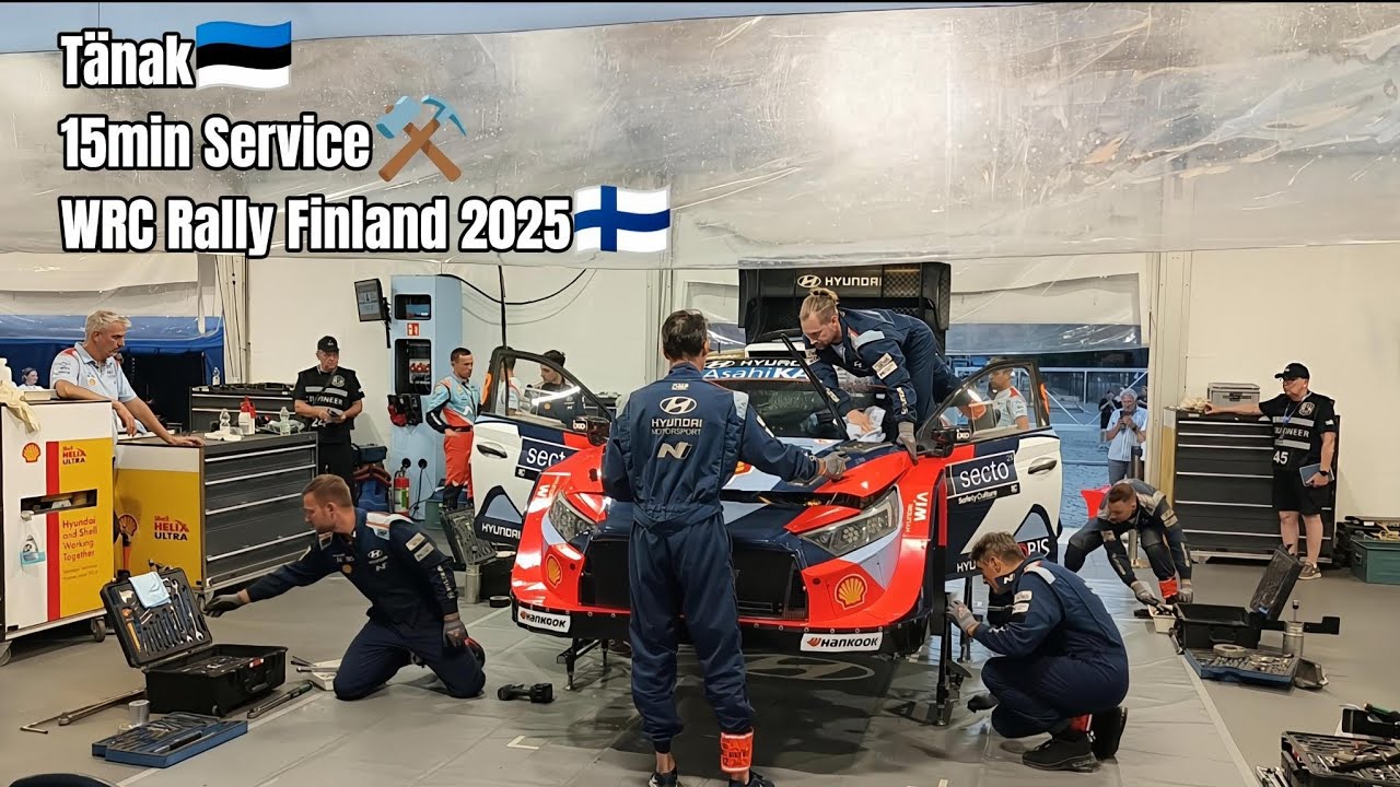 Лидер ралли Тянак🇪🇪 15 мин. ОБСЛУЖИВАНИЕ⚒️👀 | WRC Ралли Финляндия 2025