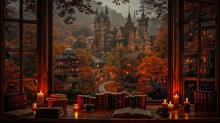Secret Book Nook Inside a Cozy Castle Library | Dark Academia Ambience for Deep Focus & Writing