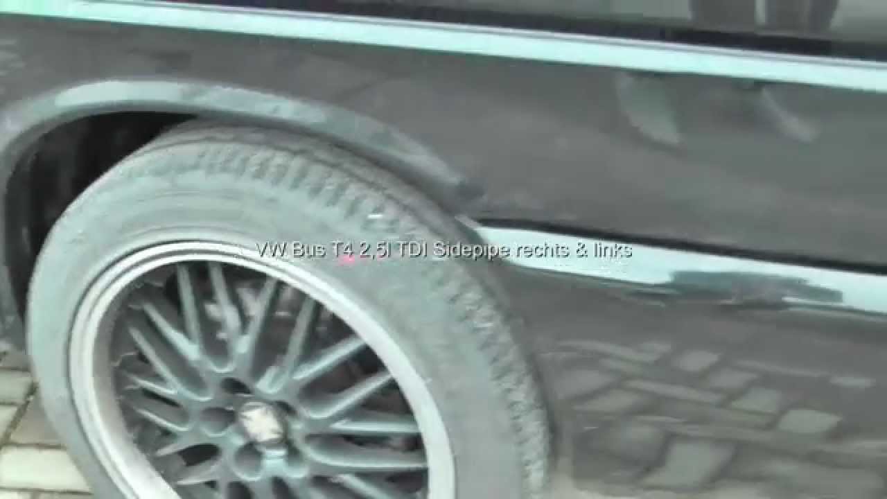 FOX Exhaust VW T4 2,5 TDI Sidepipe rechts & links