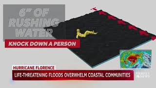 NBC Nightly News Hurricane Florence Water Depth Animation