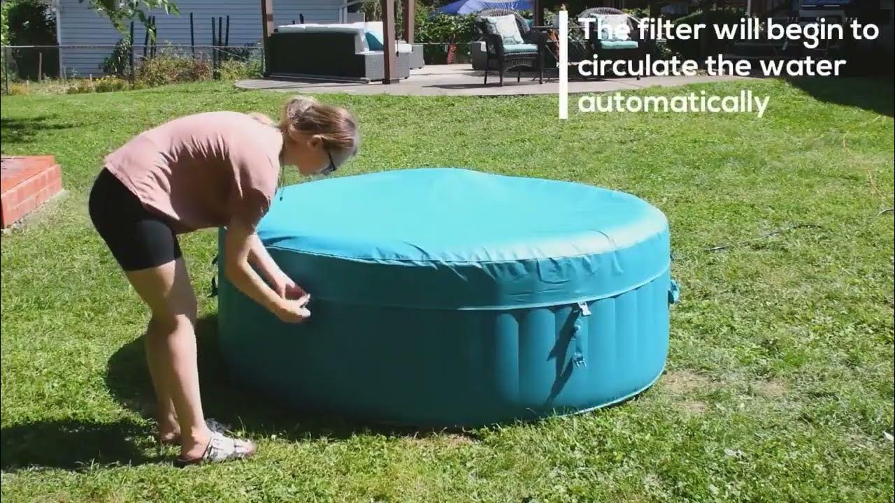 How to PROPERLY Set Up an Aleko Inflatable Hot Tub in Minutes! ON