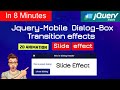coding Jquery mobile animated slide transition dialog |slide transition dialog | slide|Jquery mobile