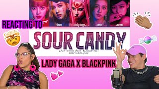 Waleska & Efra react to Lady Gaga, BLACKPINK - Sour Candy (Audio) 🍬REACTION | FEATURE FRIDAY ✌