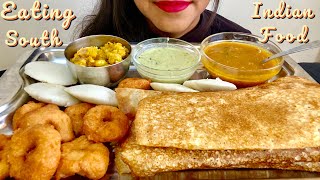 The Ultimate South Indian Feast: Masala Dosa l Butter Dosa l Medu Vada l Idli Asmr
