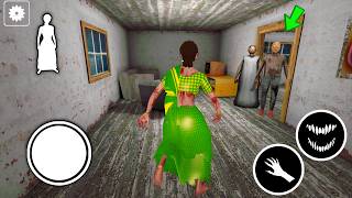 Playing As GREEN SAREE KAMLA in GRANNY CHEPTER 1 On Hard Mode screenshot 3
