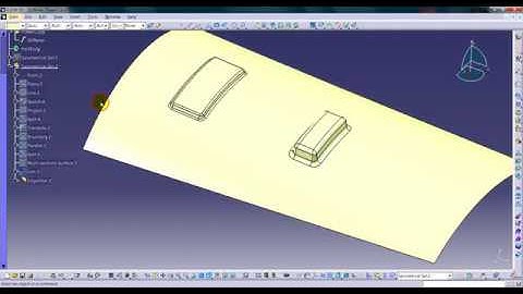 CATIA V5 - KNOWLEDGEWARE - POWERCOPY DEMO OF A STIFFENER FEATURE