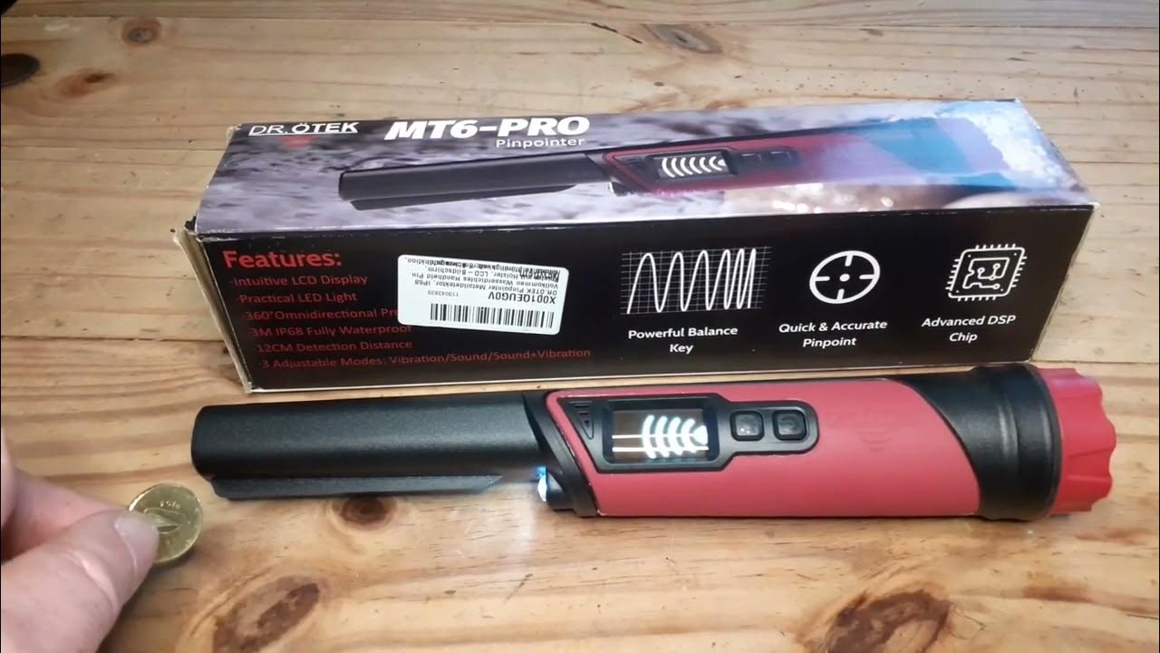 DR.OTEK MT6PRO PINPOINTER TEST YouTube