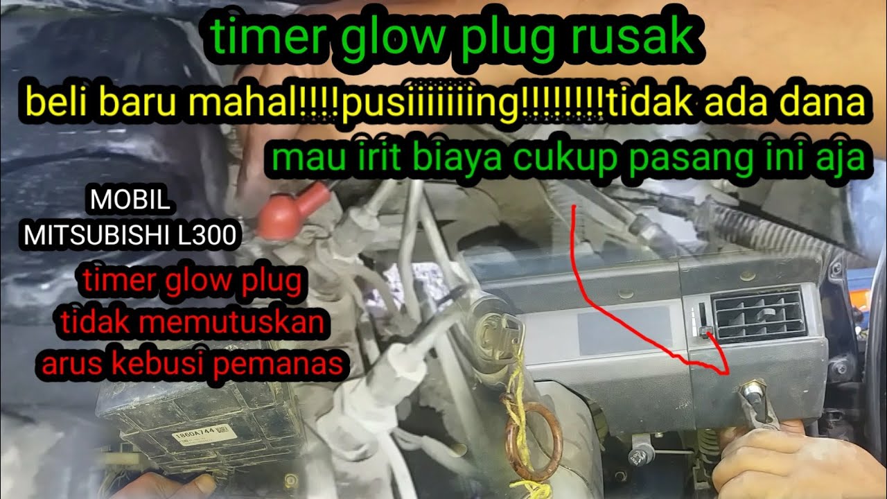 cara pasang tombol busi pemanas