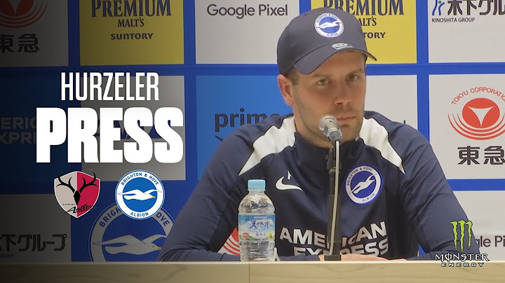 Hurzeler's Post-Match Press Conference | Kashima Antlers v Brighton | Japan Tour 2024